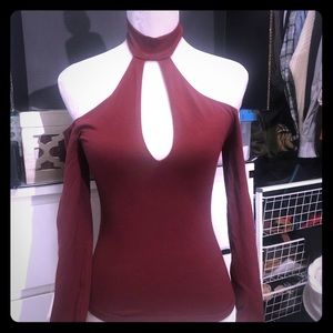 American apparel halter turtleneck top shirt small
